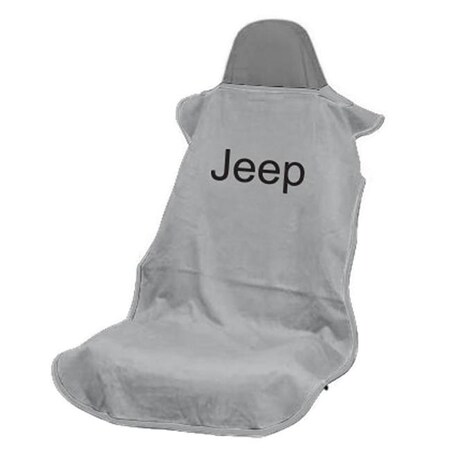 Seat Armour Seat Armour SA100JEPG Jeep Letters Grey Seat Cover SA100JEPG